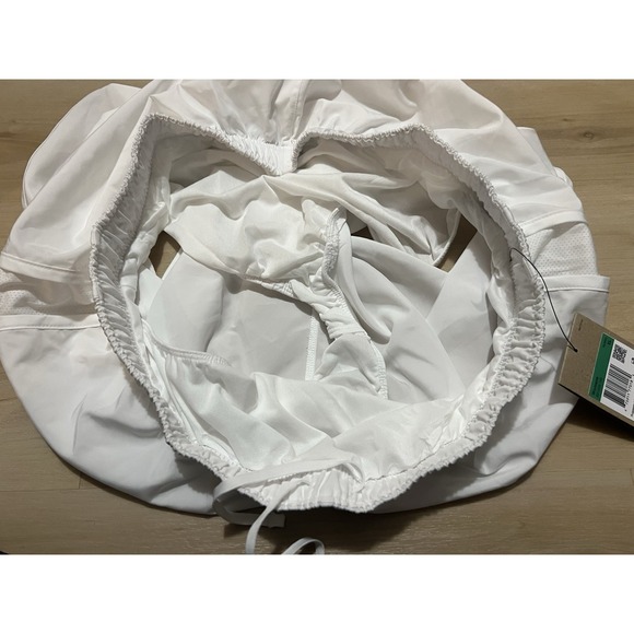 Nike Dri-FIT Tempo Running Shorts Womens XL White Lined Mesh Gym 831558-100 Dust - Picture 7 of 9